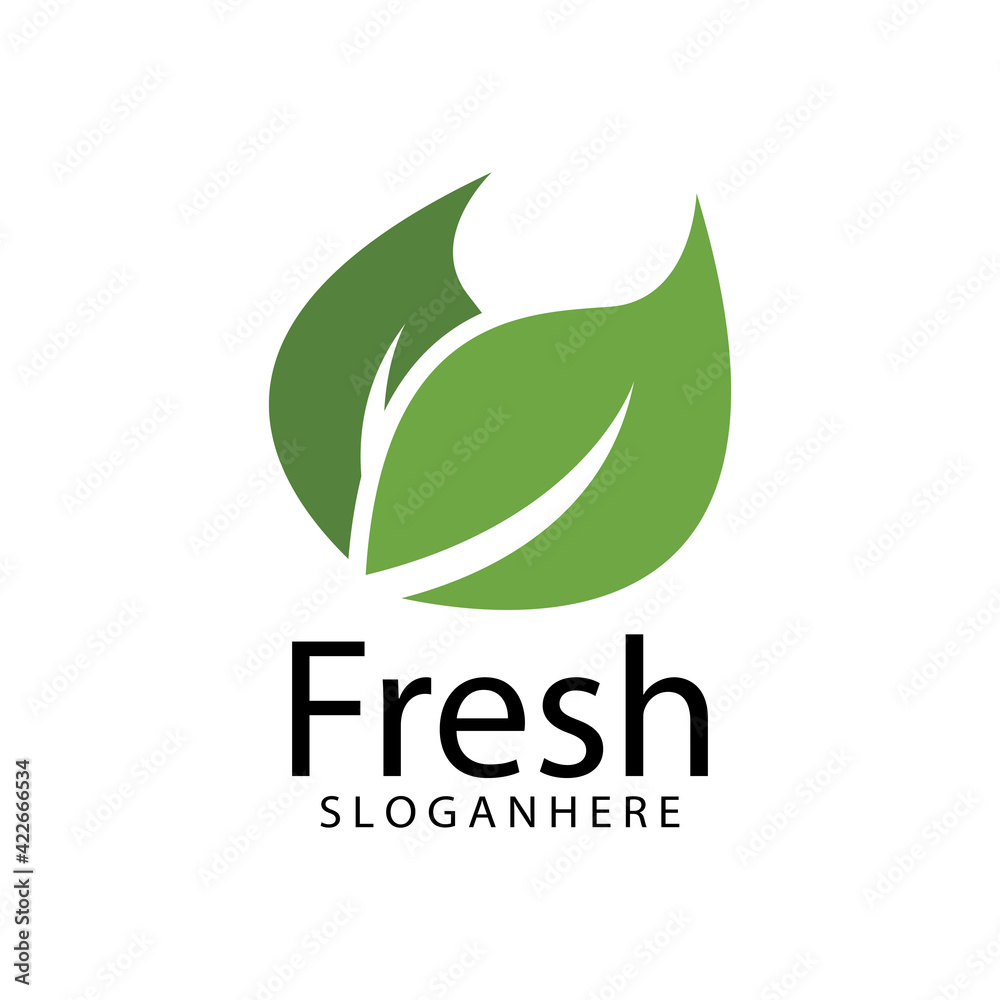 Leaf icon Vector Illustration design Logo template Leaf icon Vector Illustration design Logo template