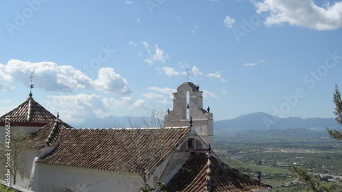 Remedies hermitage looking to the mountains, Cártama, Spain photo