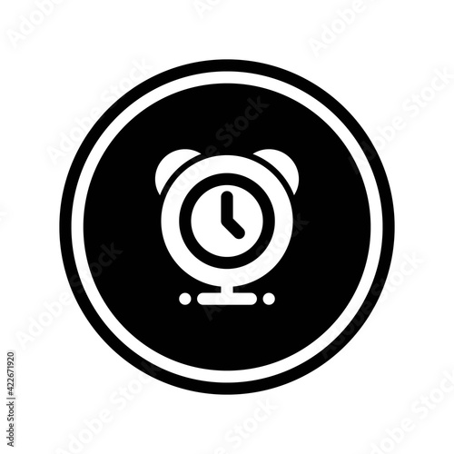 Icon  Alarm With Style Circular Glyph