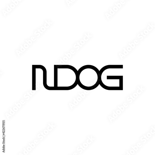 NDOG letter logo design vector photo