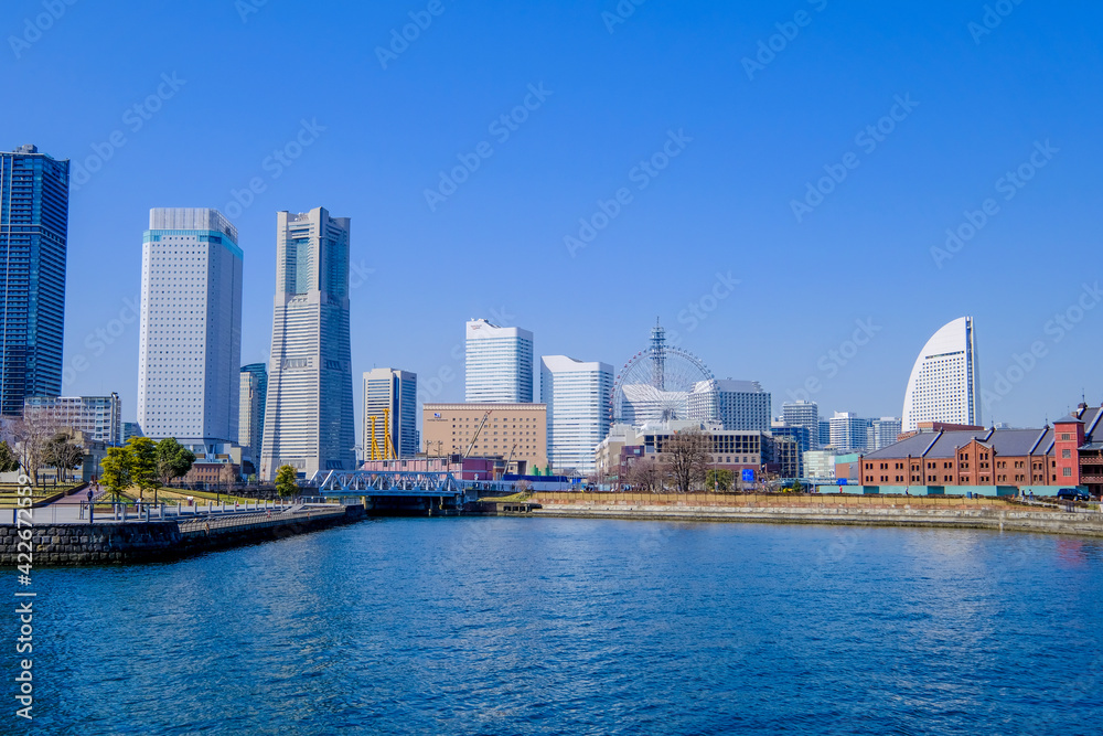Naklejka premium 神奈川県横浜市みなとみらい