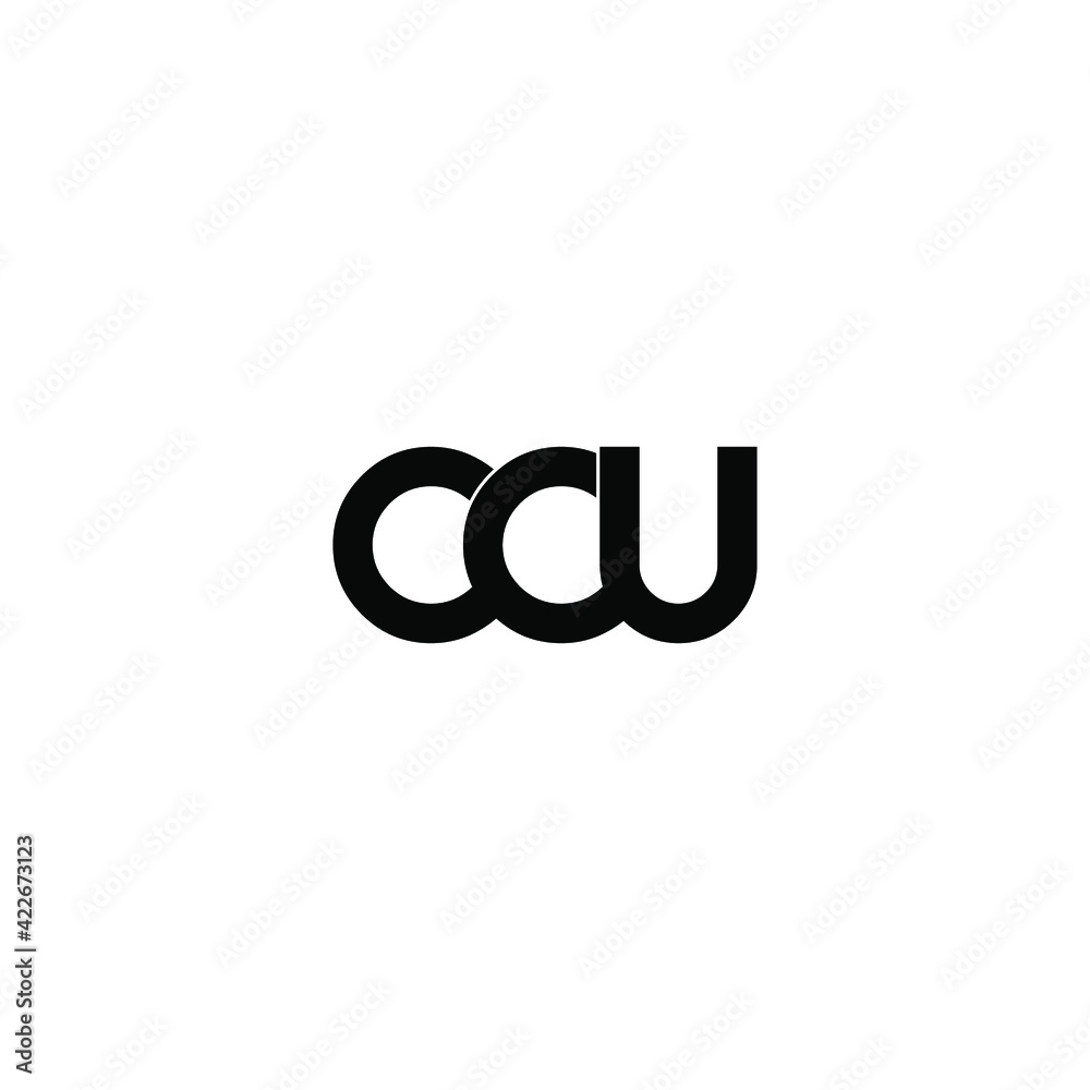 ccu letter original monogram logo design ccu letter original monogram logo design