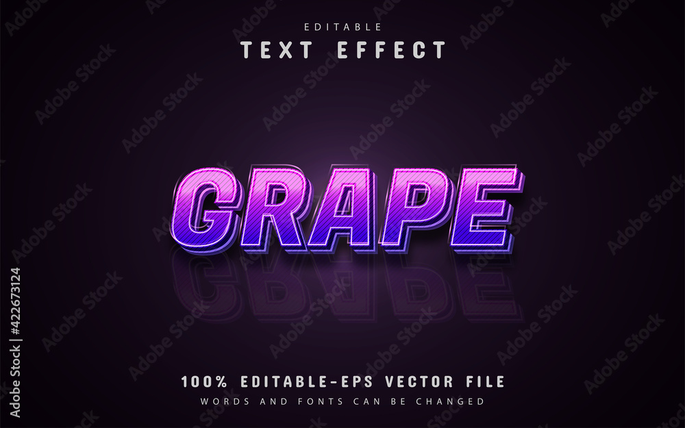 Grape text effect