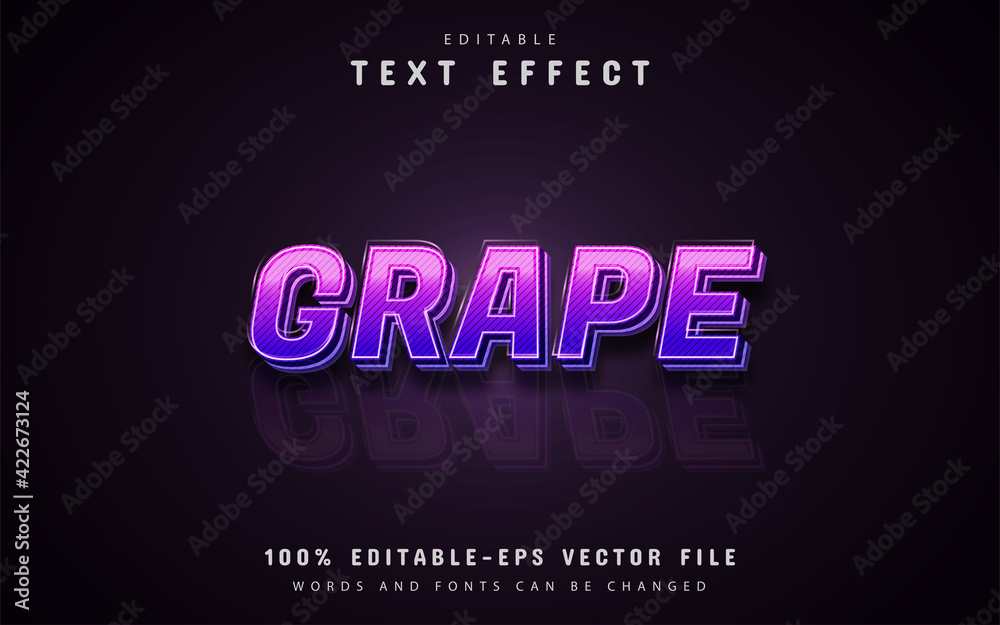 Grape text effect Grape text effect