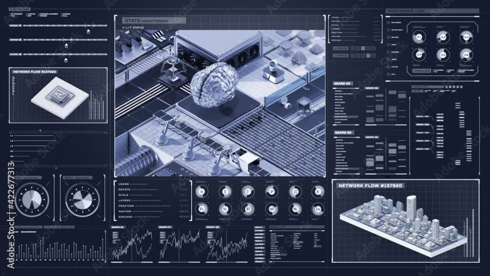 Smart factory controlled by Robotic process automation(RPA) in user ...