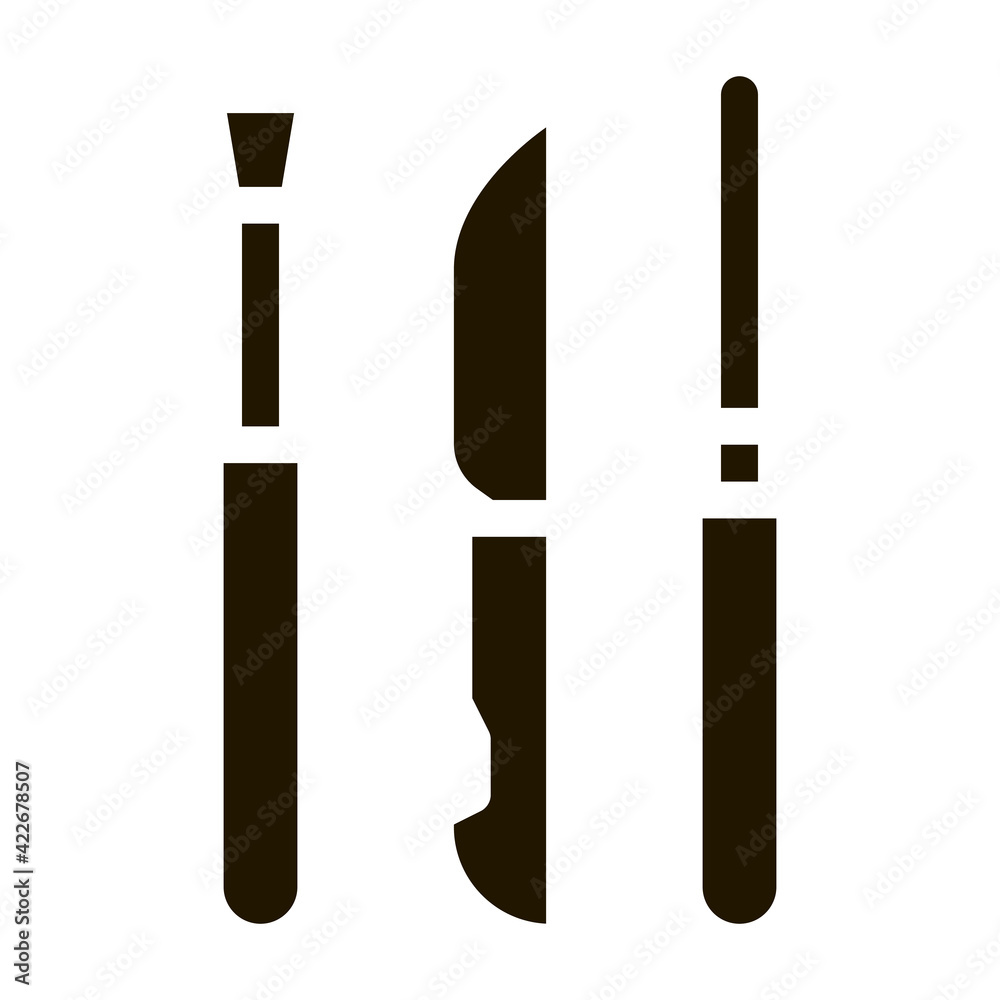 pottery tools icon Vector Glyph Illustration pottery tools icon Vector Glyph Illustration