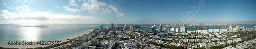 Miami Beach panorama shot with a drone