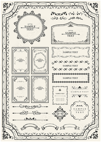 アンティークフレームセット