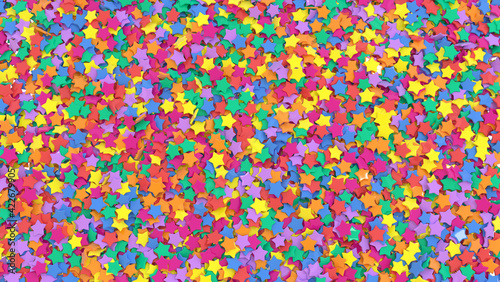 Festive multicolored background with thousands of tiny stars
