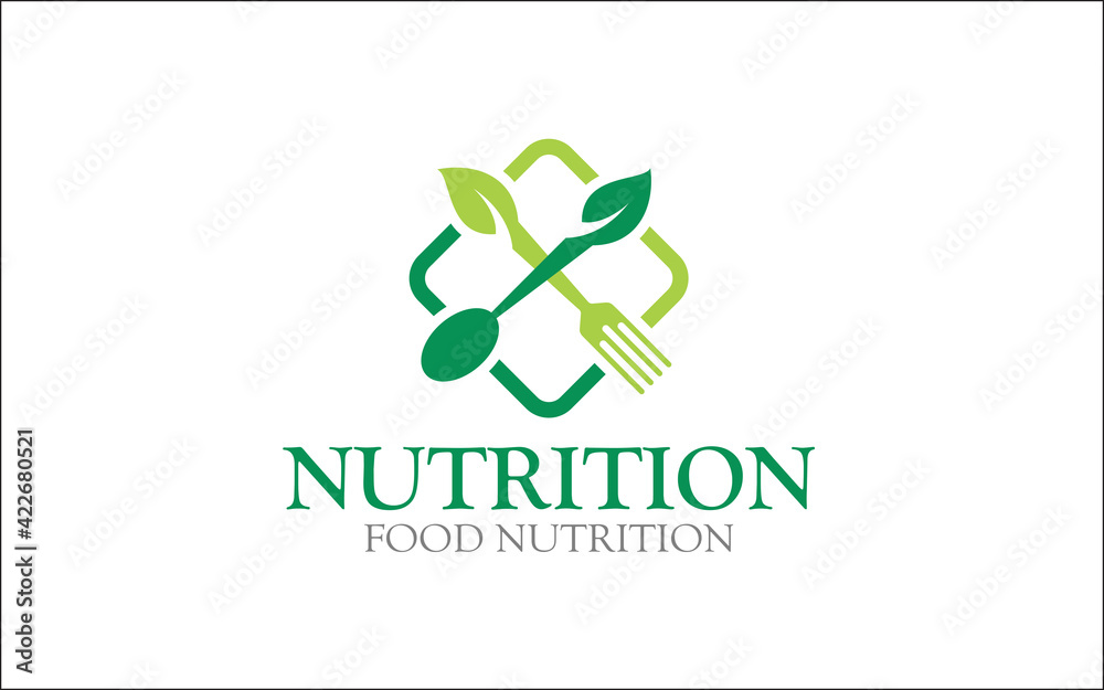 Illustration vector graphic of health diet nutrition concept logo design template-05