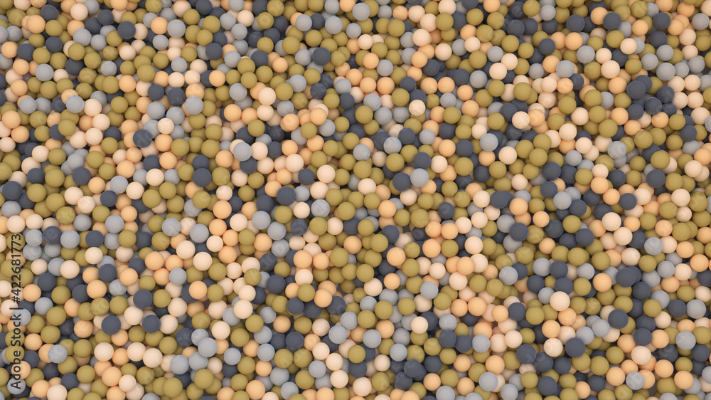 Abstract digital background with multicolored plastic spheres Abstract digital background with multicolored plastic spheres