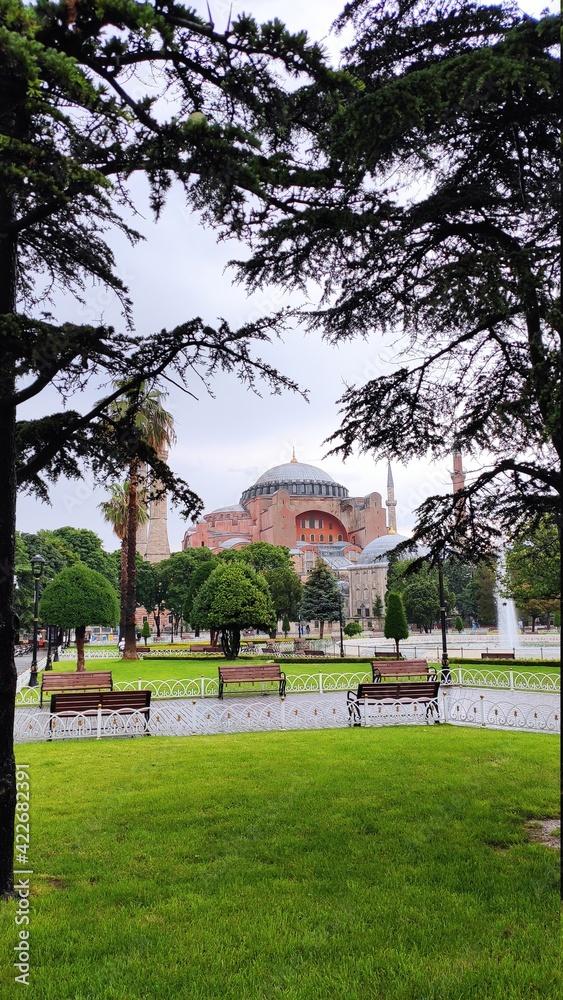 Hagia Sophia cathedral was the capital of the medieval Byzantine Empire.
