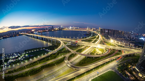Asia China Jiangxi Nanchang Chaoyang Bridge scenery