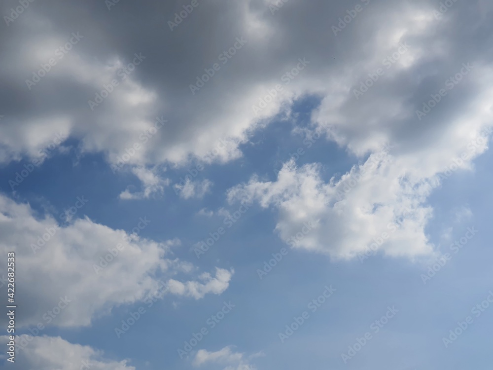 blue sky with clouds