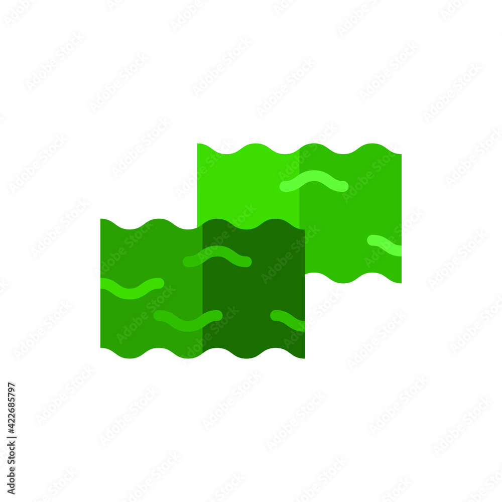 Nori, Seaweed Flat Icon Logo Illustration Vector Isolated. Japanese Food and Restaurant Icon-Set. Suitable for Web Design, Logo, App, and Upscale Your Business. Nori, Seaweed Flat Icon Logo Illustration Vector Isolated. Japanese Food and Restaurant Icon-Set. Suitable for Web Design, Logo, App, and Upscale Your Business.