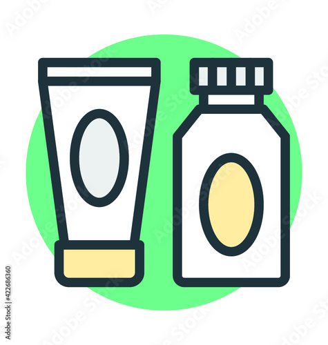 Cream Bottle Vector Icon
