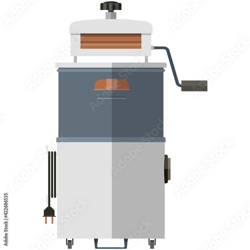 Old washing machine with wringer vector illustration photo