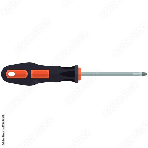 Screwdriver vector icon illustration isolated on white