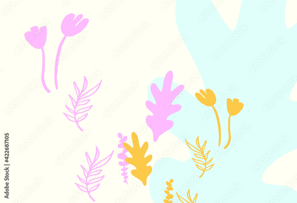 Contemporary floral backgrounds, modern exotic designs for paper, covers, fabrics, interior decoration, and other users.