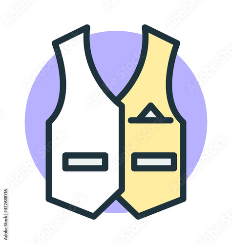 Waistcoat Vector Icon