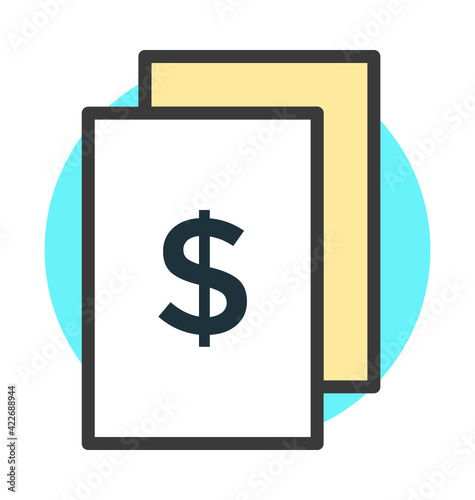 Banknote Vector Icon