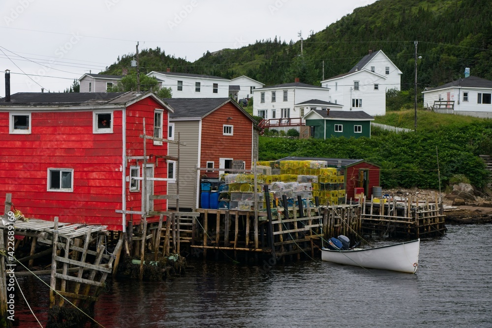 Rose Blanche Harbor in Newfoundland Canada