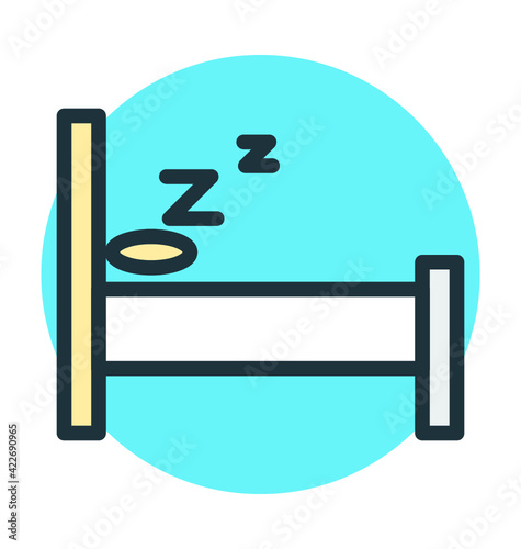 Sleeping Vector Icon