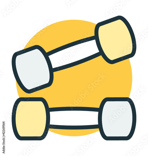 Dumbbells Vector Icon