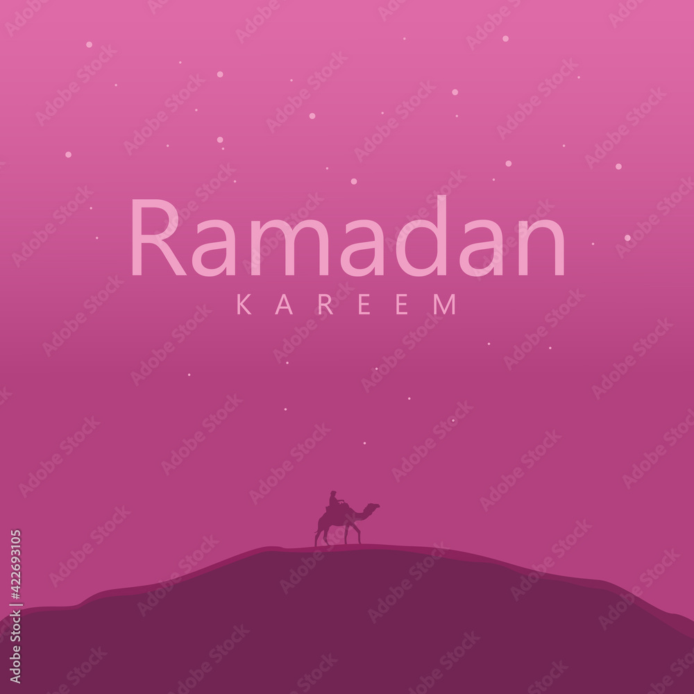 Ramadan Kareem greeting card template. with vector illustration format Ramadan Kareem greeting card template. with vector illustration format