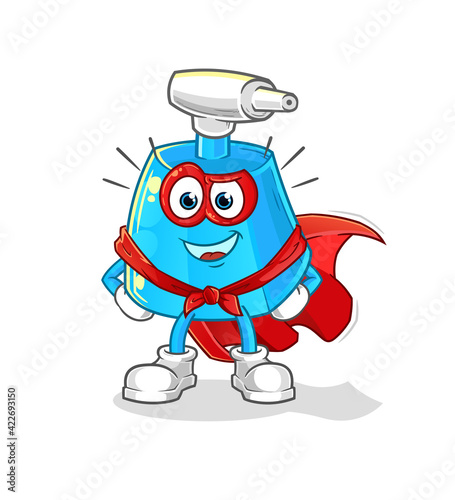 cleaning spray heroes vector. cartoon character