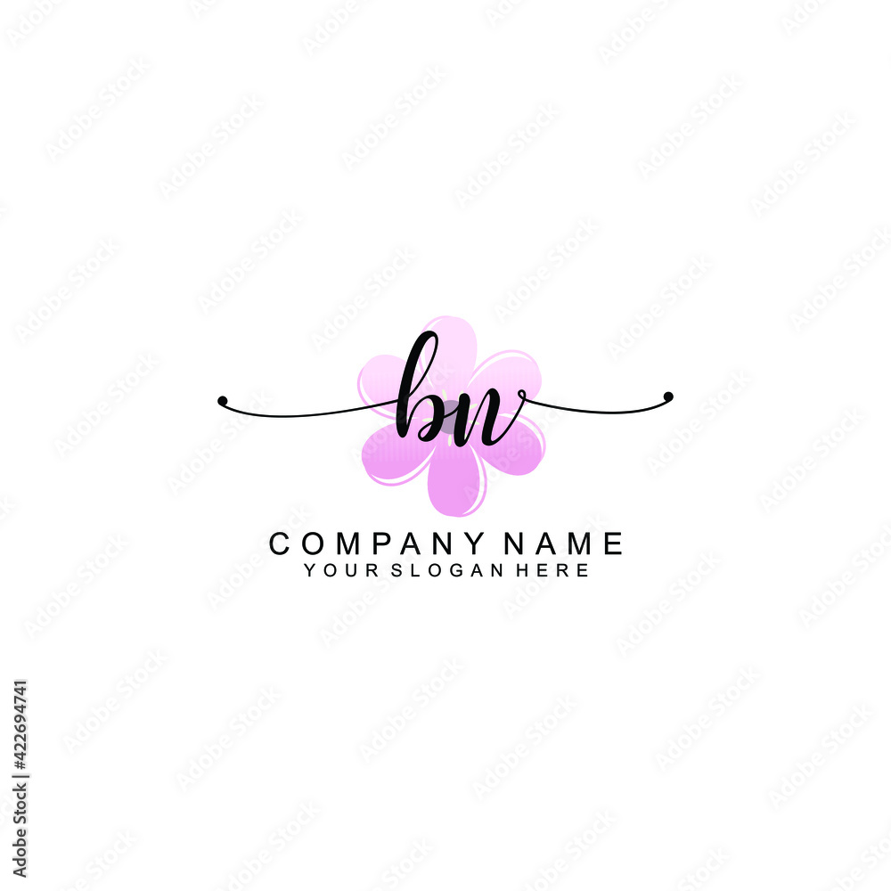 BN Initials handwritten minimalistic logo template vector BN Initials handwritten minimalistic logo template vector