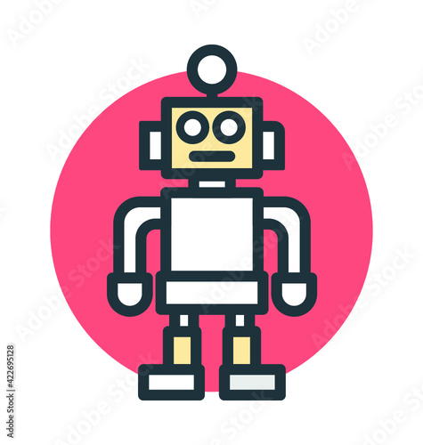 Robotic Machine Vector Icon
