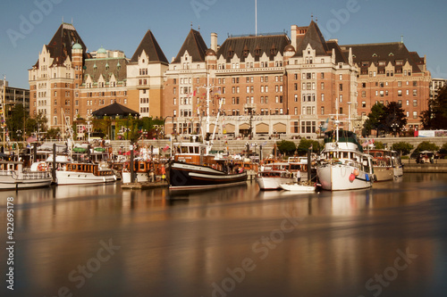 Victoria is the capital city of the Canadian province of British Columbia, located on the southern tip of Vancouver Island off Canadas Pacific coast. photo