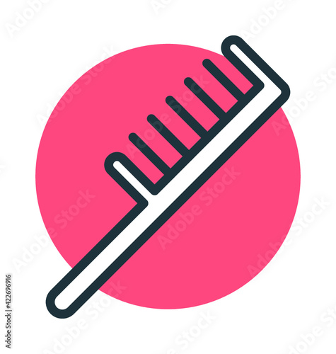 Comb Vector Icon