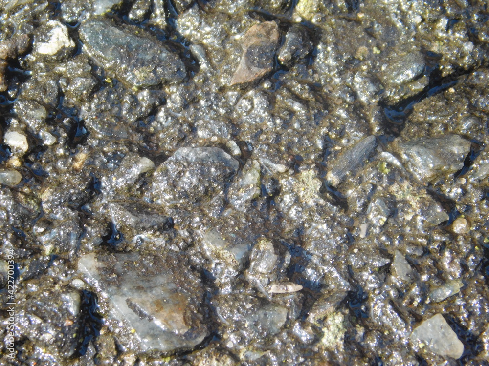 close up of asphalt