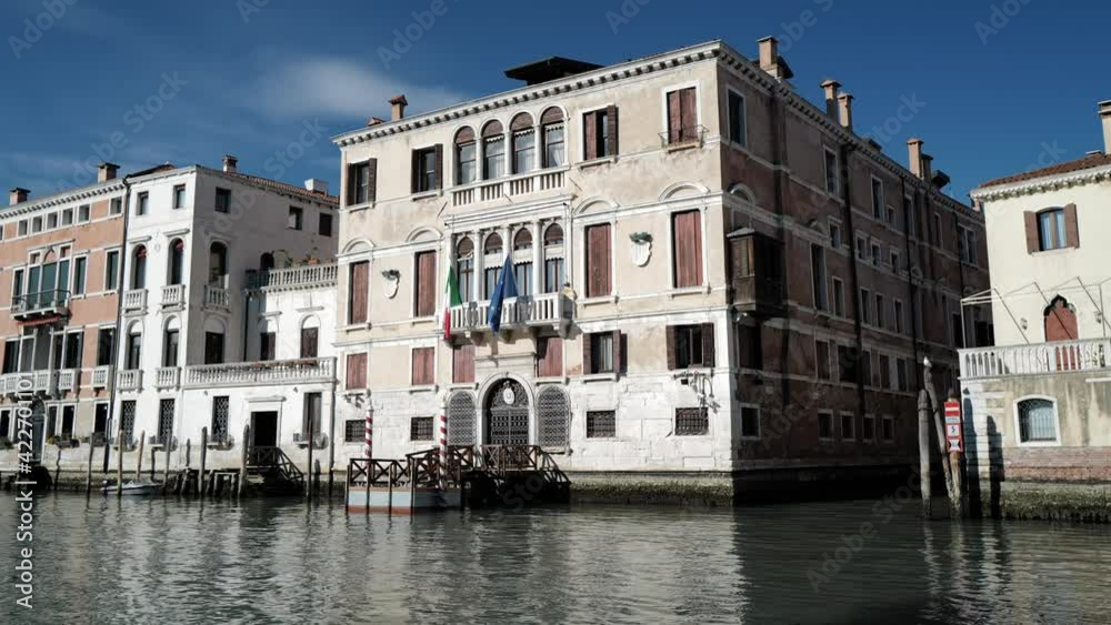 Venice, Italy - Historic buildings between the canals of the lagoon city Venice, Italy - Historic buildings between the canals of the lagoon city