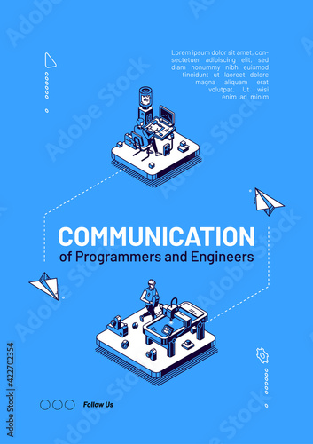 Programmers and engineers communication web banner