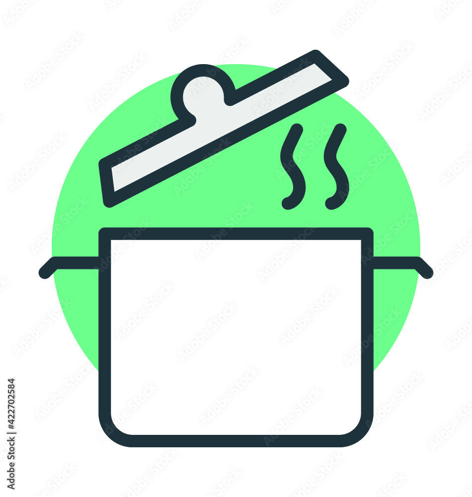 Cooking Pot Vector Icon Cooking Pot Vector Icon