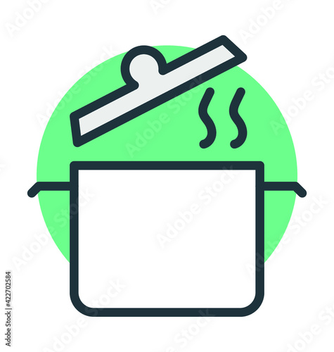 Cooking Pot Vector Icon