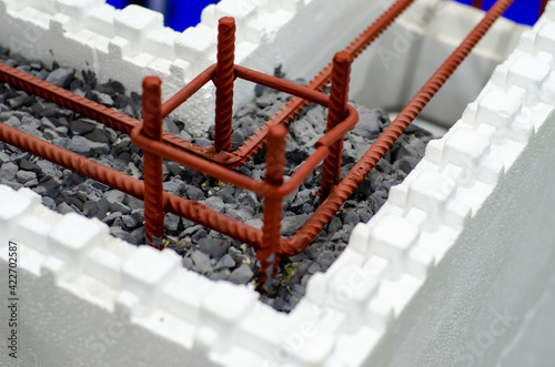 Close-up of wall building construction