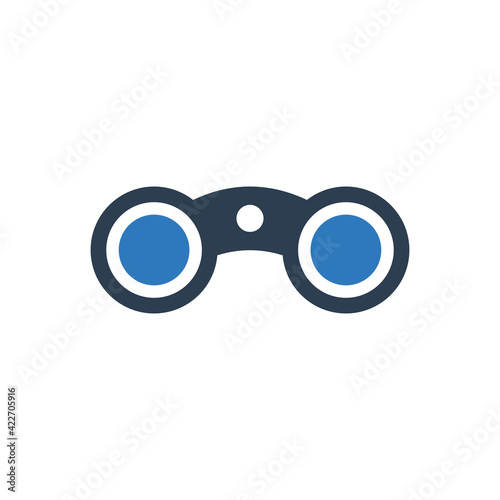 binocular icon - vision sign symbol