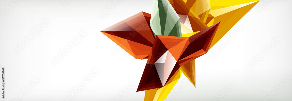 Vector 3d triangles and pyramids abstract background for business or technology presentations, internet posters or web brochure covers Vector 3d triangles and pyramids abstract background for business or technology presentations, internet posters or web brochure covers