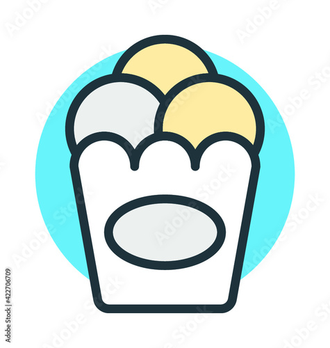 Eggs Box Vector Icon