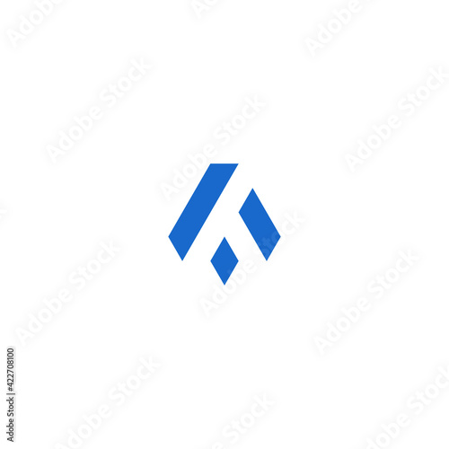 initials logo A design vector