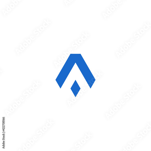 initials logo A design vector
