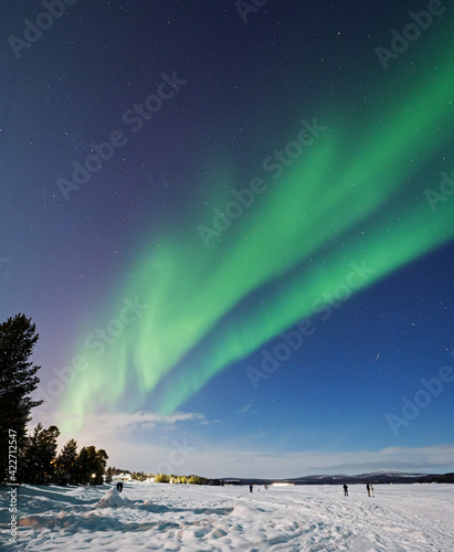Aurora Borealis over Inari in Finland