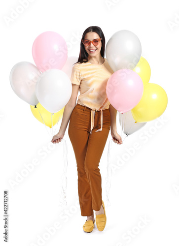Beautiful young woman with ...
