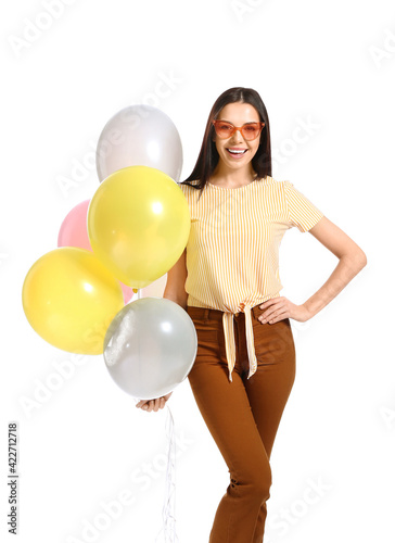 Beautiful young woman with ...