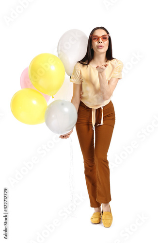Beautiful young woman with ...