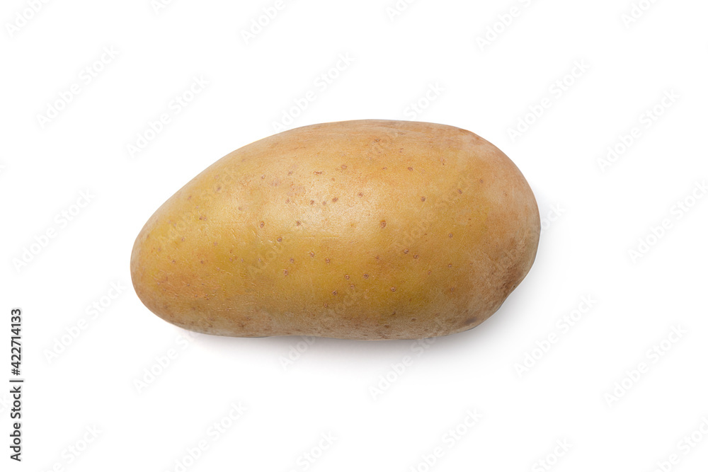 Young potato isolated on white background. Young potato isolated on white background.